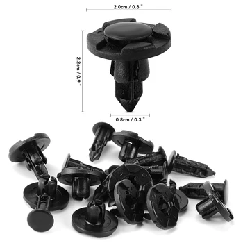 

8mm Fastener Clips Car Plastic Rivet For Kia Sportage QL KX5 Mazda CX-4 Hyundai Tucson Audi Q2 Seat Ateca Fiat 500 VW TIGUAN