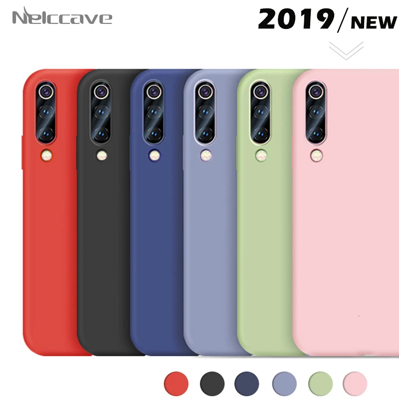 Luxury Liquid Silicone Phone Case For Xiaomi 9 SE 8 Lite CC9 CC9E Mi 9T A3 A2 6 Play Mix 2 2S 3 Soft Thin Candy Color Back Cover |
