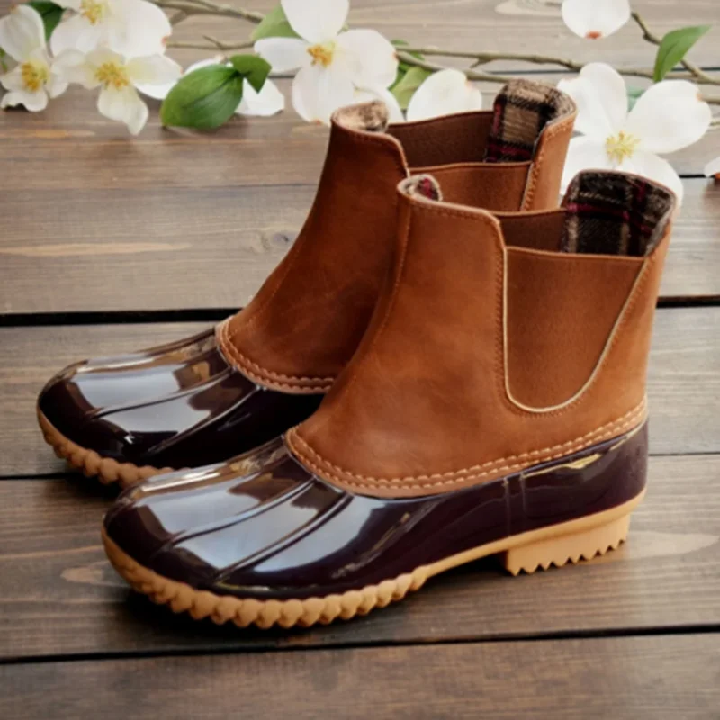 

Women Boots Winter Warm Shoes Botas Feminina Female Fashion Motorcycle PU Leather Ankle Boots Women Botas Mujer