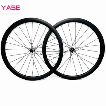 

YASE carbon wheels disc brake 700c 25x38mm tubular asymmetry carbon wheels 100x12 142x12 bicycle disc brake wheels 700c wheelset
