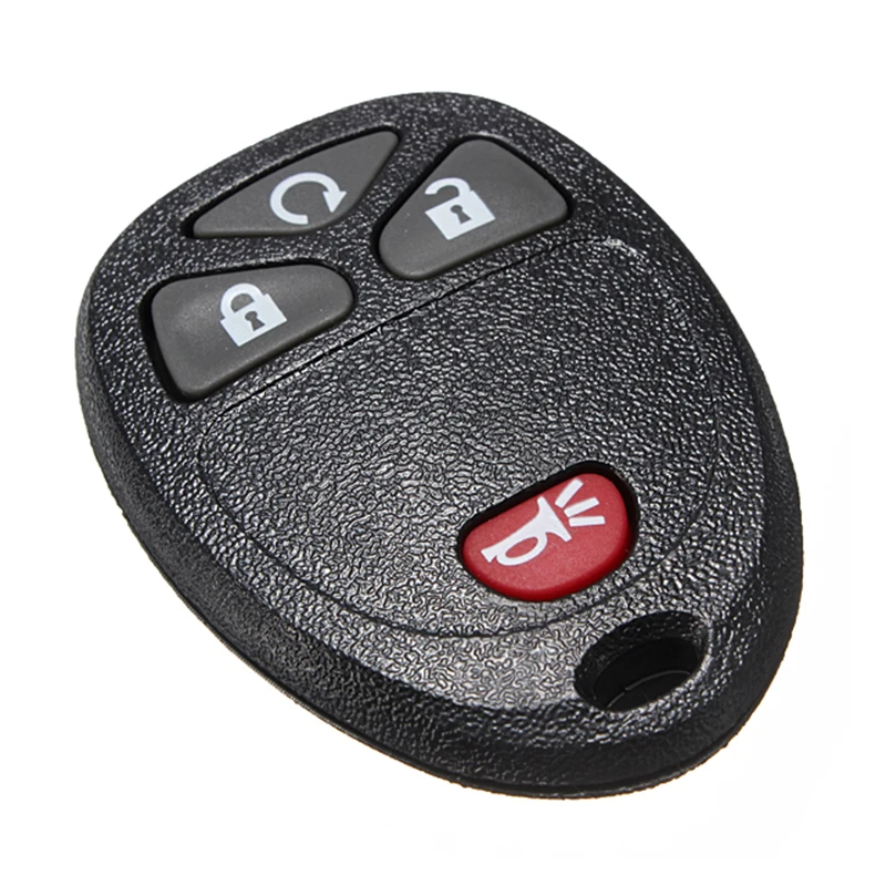 Черный 4 кнопки BTN дистанционного ключа Fob оболочки чехол и Pad для GMC Chevrolet Замена