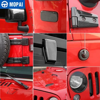 

MOPAI Styling Mouldings Carbon Fiber Grain Car Exterior Decoration Cover for Jeep Wrangler JK 2007-2017 Accessories