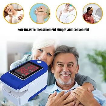 

Fingertip 0ximeter 2020 Top Fingertip Blood Oxygen Saturation Monitor with LED Screen Digital Readings Pulse Oximeter
