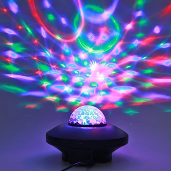 

Creative LED Starry Sky Laser Rotation Light 24 Patterns Sound Remote Control Music Disco DJ Stage Effect Night Lamp 2020 New