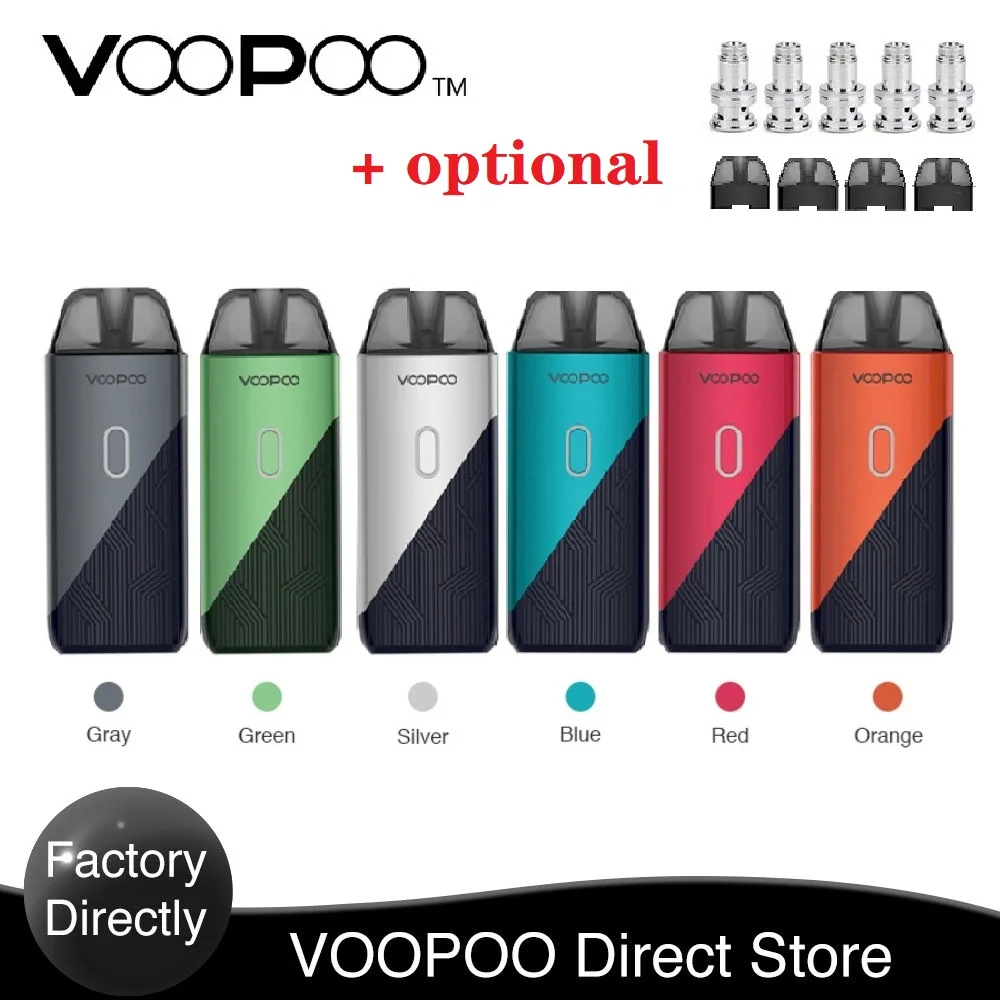 Goedkoop Originele VOOPOO VINDEN TRIO Pod Kit met 1200mAh Batterij   3ml Pod   0.8ohm 1.2ohm PnP Coil e sigaret Vape Kit Vs Vinci X Slepen Nano