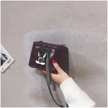 

ABAY Luxury Handbags Women Bags Designer Retro Fashion Small Box Bag Simple Women's Shoulder Bags Cute Rabbit Lady Crossbody Bag
