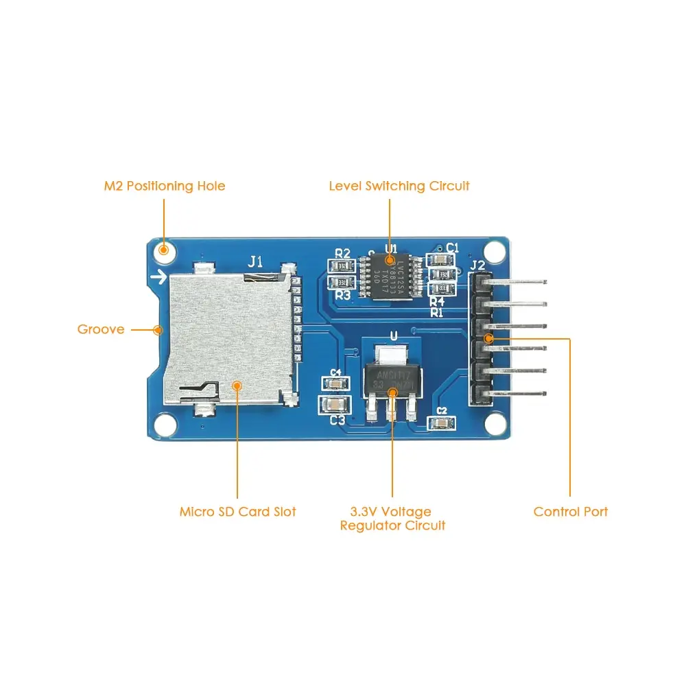 3 шт Micro SD SDHC щит TF карта защитный модуль памяти 6 Pin SPI для Arduino
