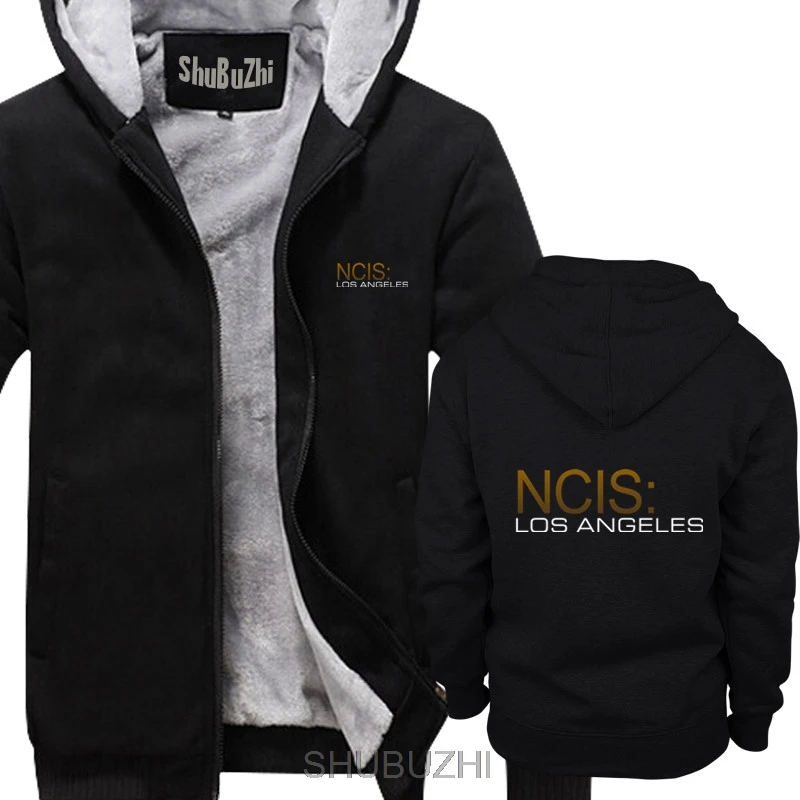 NCIS Tumblr статические NCIS Los Angeles Saison письмо Funky толстые толстовки Мужская толстовка мужская Толстовка sbz4639 - Цвет: thick black