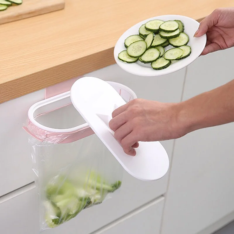 Новый портативный компактный держатель для мусорных пакетов кухонный ящик