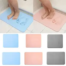 1 шт. натуральный Diatom грязевой коврик Diatom Land коврик для ванной влагостойкий Быстросохнущий Противоскользящий Впитывающий Коврик для ванной комнаты