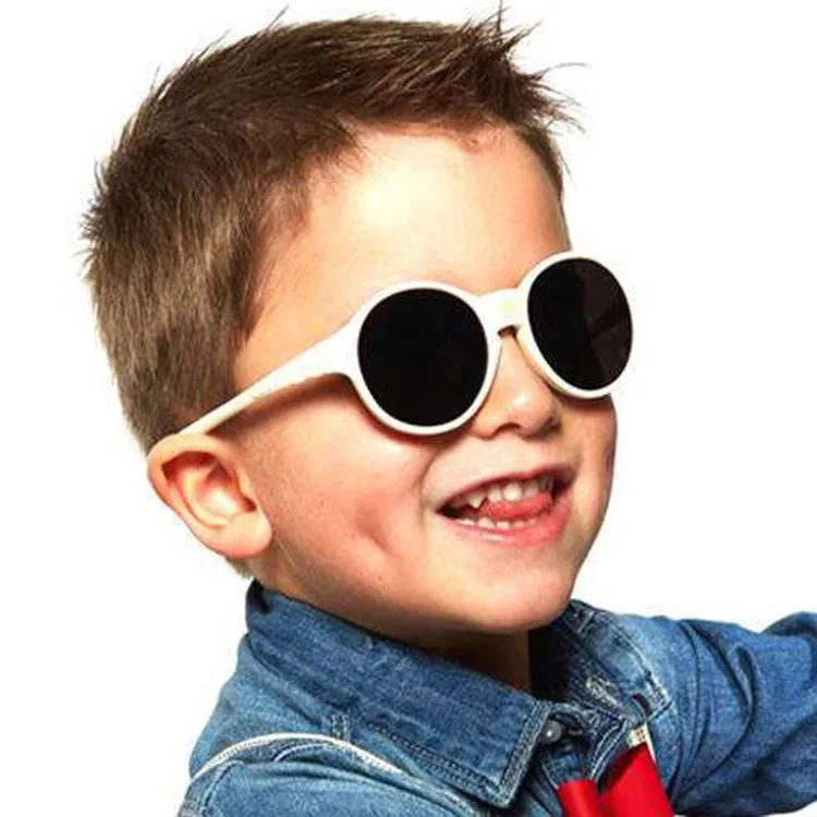 Ретро классические детские солнцезащитные очки для мальчиков и девочек в круглой оправе с зеркальным покрытием линз, очки с разноцветными линзами