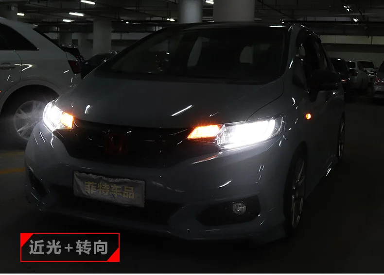 АКД Автомобиль Стайлинг фара для Honda Fit фары- Джаз светодиодный фары DRL Ангел глаз Hid биксенон авто аксессуары