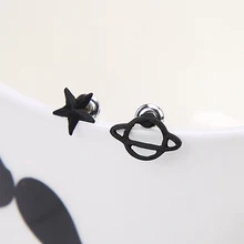 1 пара темперамент ретро Diablo ажурные планеты звезды серьги маленькие и изысканные элегантность живой простота Мода темперамент