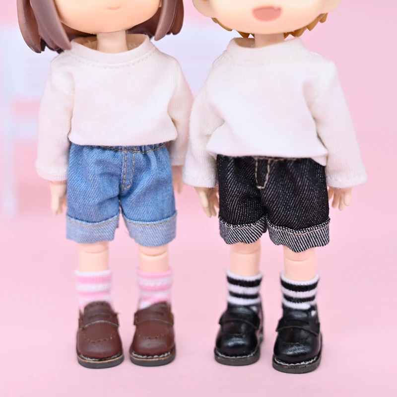 Ob11 одежда для малышей Детская обувь девочек 1/8 1/12 BJD ob11 shouwu Джинсовые шорты