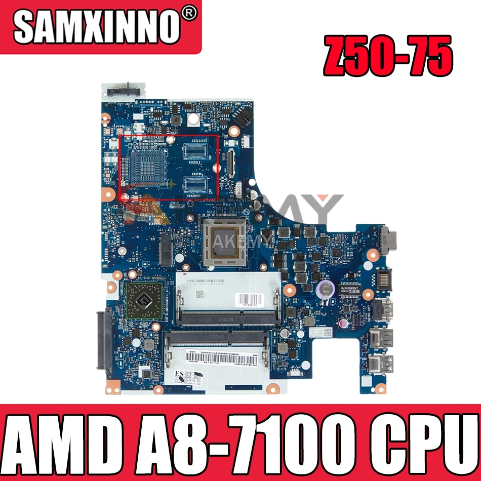 ����ӧ�� ACLU7/ACLU8 NM-A291 �ާѧ�֧�ڧߧ�ܧѧ� ��ݧѧ�� �էݧ� �ߧ���ҧ�ܧ� Lenovo Z50-75 G50-75M