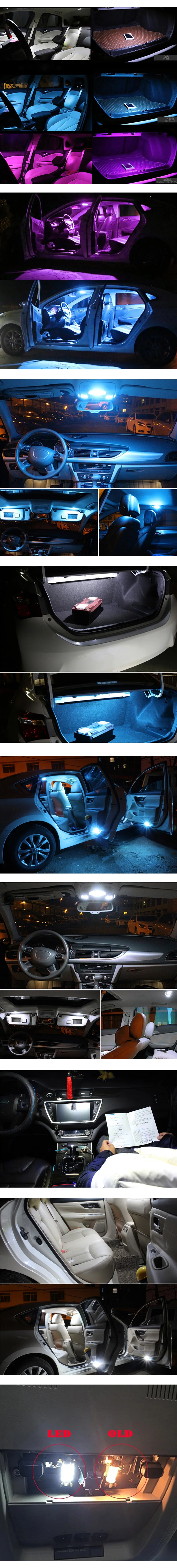 8 шт. белые T10 W5W светодиодные лампы canbus автомобильные лампы внутренняя посылка комплект для Subaru Forester 2003-2006 2007 2008 Карта Купол багажник светильник