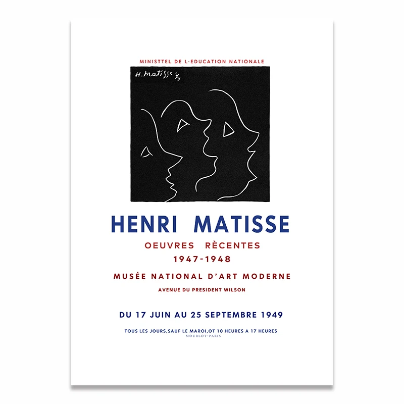 Henri Matisse Модные Ретро плакаты и принты абстрактный портрет стены искусства холст картины для гостиной домашний декор - Цвет: 06