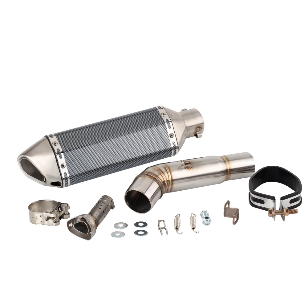 For Honda Hornet CB600F 2007 to 2013 Hornet 600 Escape CBR 600 F Exhaust Slip-on Motorcycle Exhaust Pipe Muffler And Link Pipe