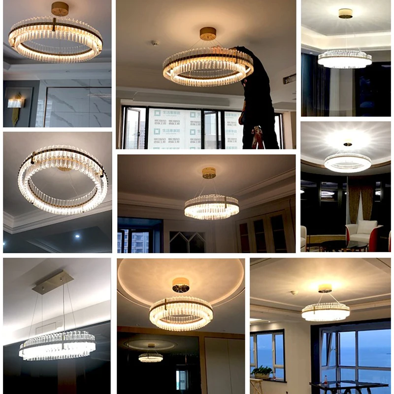 Modern Chandelier Crystal Lighting Home Lighting Lamp For Living Room Bedroom LED Chandelier Decoration
