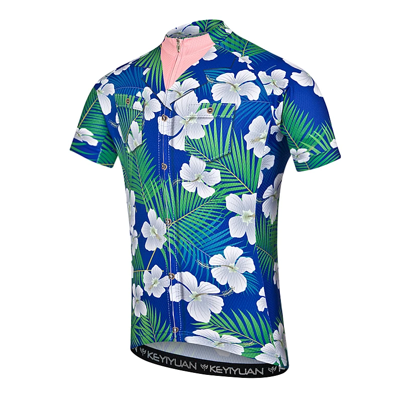 

KEYIYUAN Men's Cycling Jerseys Bicycle Outdoor Road And Mountain Bike Jersey Quick Drying Short Sleeved Top Free Shipping