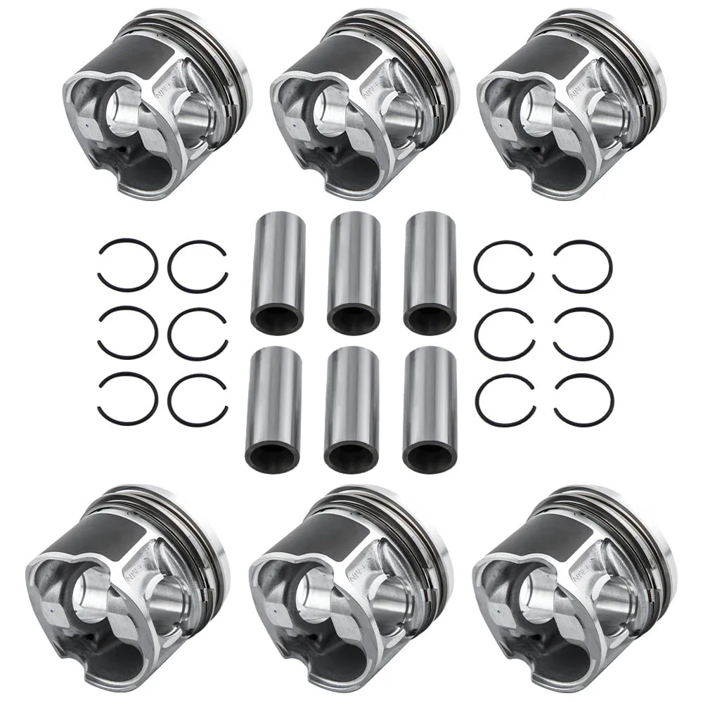 6x Pistons Rings 83.01mm 30mm For VW Touareg for Audi A4 A6 Q7 3.0 TDI