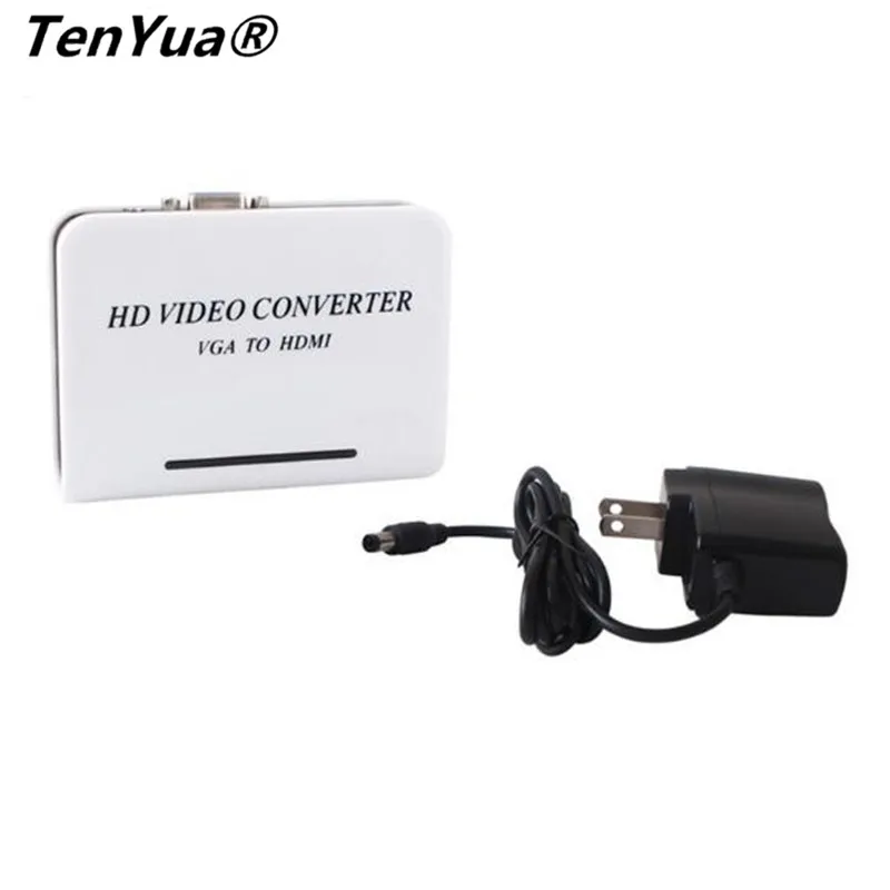  Vga a Hdmi Conveter Hd Video Adattatore Del Convertitore Audio in Hdmi Out Adattatore Del Connettor