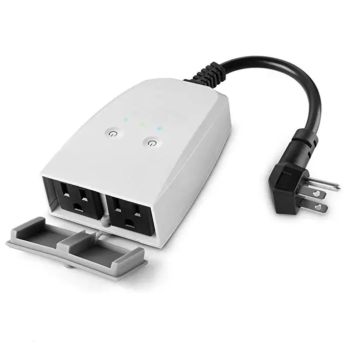 white US PLUG Tuya smart plug на открытом воздухе, Wi-Fi, Водонепроницаемый Smart Plug умная розетка установка времени пульт дистанционного управления умная розетка Совместимость с Alexa Google Home IFT - Тип: white US PLUG