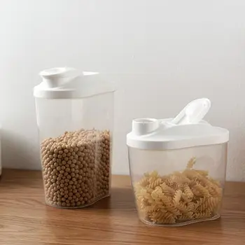 

1000/1500ml Food Storage Container Plastic Kitchen Grain Multigrain Dispenser K1MF