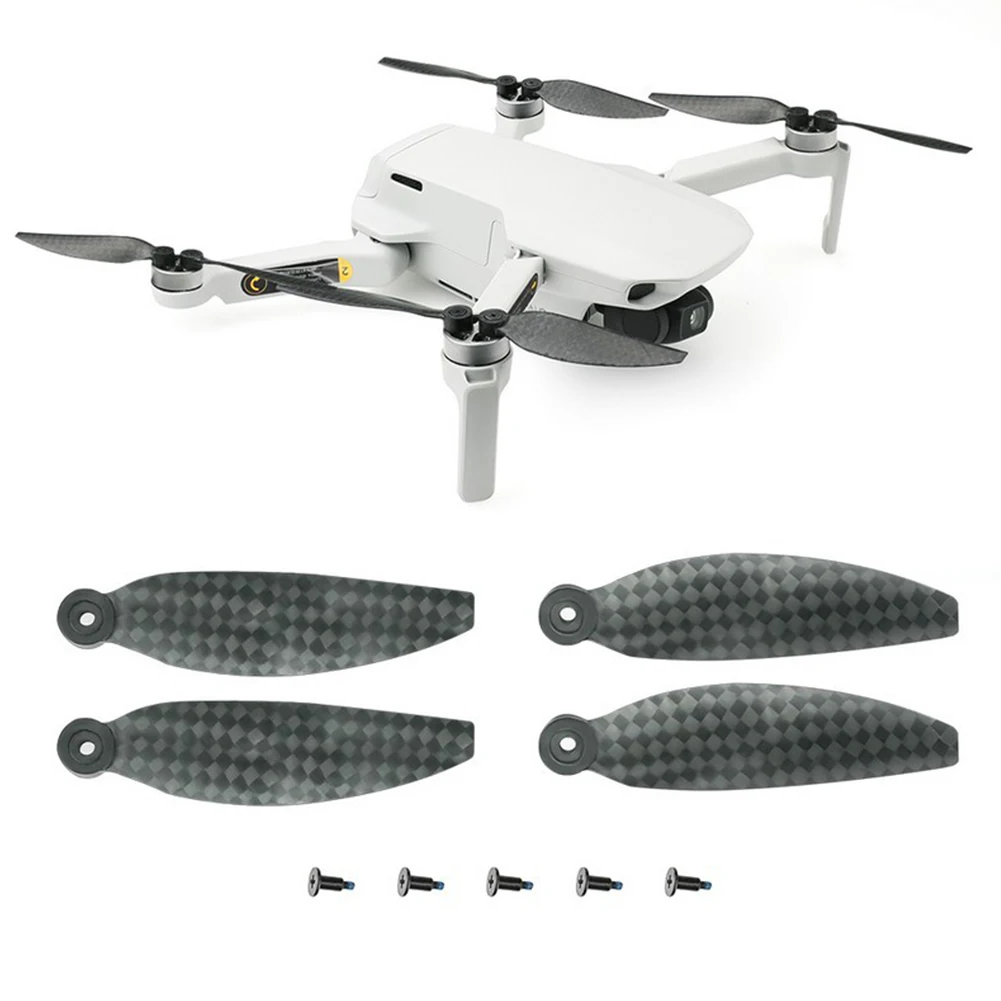 Buy Aircraft Quick Release Replacement Parts Wings Fan Low Noise Carbon Fiber Props Propeller Blades RC Drone For DJI Mavic Mini