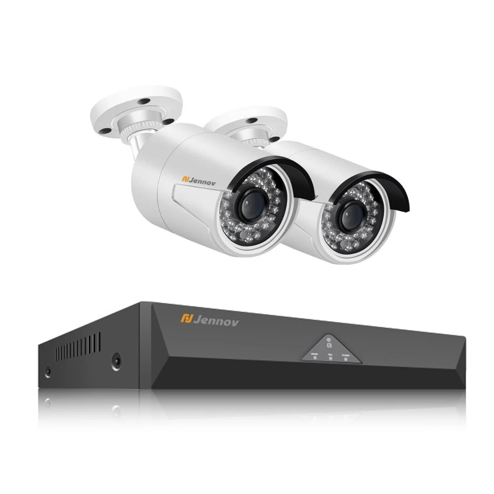 2 Pcs Cameras Jennov 4CH 5MP DVR AHD камера CCTV комплект наружная камера система безопасности IP видео наблюдение комплект P2P HD ночное видение H.265 IR-Cut - Цвет: 2 Pcs Cameras