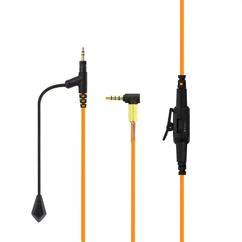 Кабель для наушников с микрофоном для игровой гарнитуры Boom V-MODA Crossfade M-100 qyh - Цвет: Оранжевый