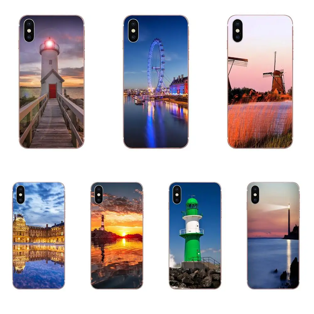 

Bumper Retro Building Wheel For Galaxy J1 J2 J3 J330 J4 J5 J6 J7 J730 J8 2015 2016 2017 2018 mini Pro TPU Pattern Case Cover