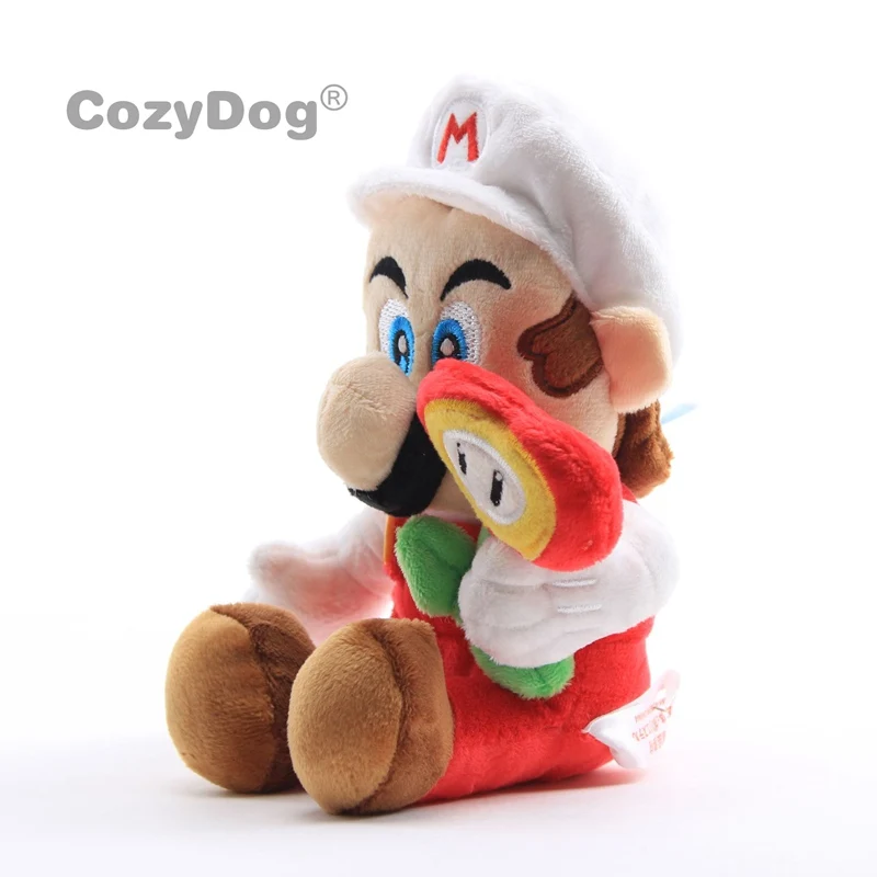 18 см огненный Mario с ледяной цветок плюшевые куклы игрушки фигурка Марио серии мягкие куклы мультфильм Аниме Мягкие игрушки для детей подарок для мальчиков