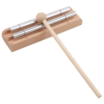 

Percussion Wind Chimes,Chime Toy Learning Toys Kids Wooden Wind Chime Tabletop Percussion Instrument,2 Phonemes