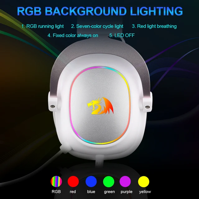Gaming USB Headphone Noise cancelling, 7.1 Surround Compute headset Earphones Microphone 4