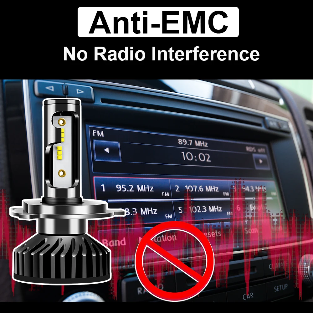 Uttril Canbus H4 светодиодный H7 светодиодный H1 H3 H8 H9 H11 9005 HB3 9006 HB4 880 881 H27 светодиодный фар автомобиля 100W 12000LM зэс 6000 К Нет Ошибка 12V