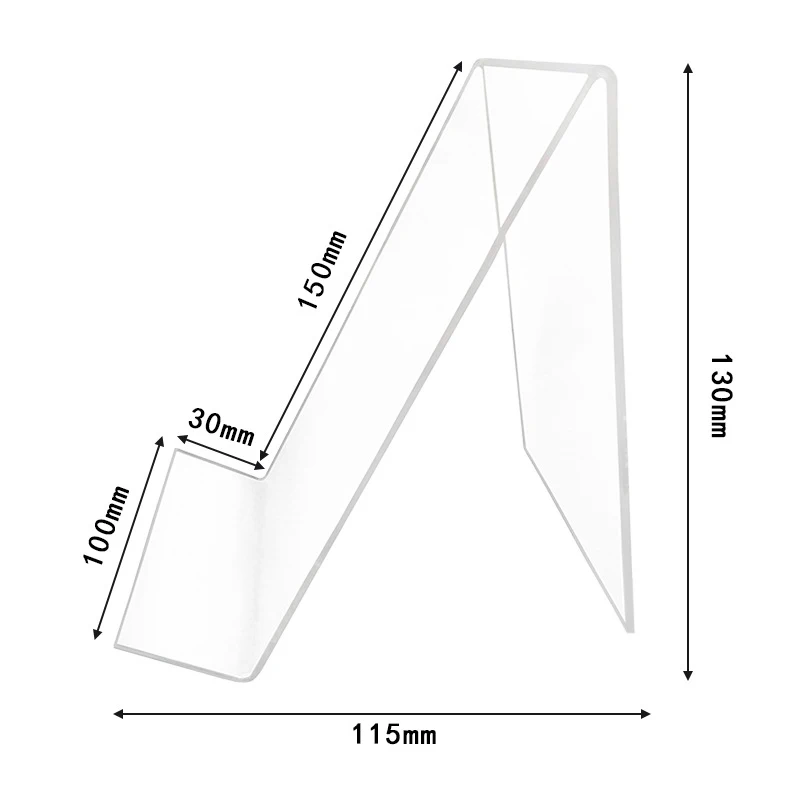 Acrylic Book Stand with Ledge,Transparent Acrylic Display Easel, Clear Tablet Holder for Books,Notebooks,Artworks