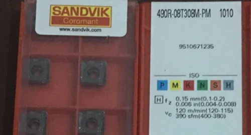 10 шт. вставки карбида 490R-08T308M-PM 1010