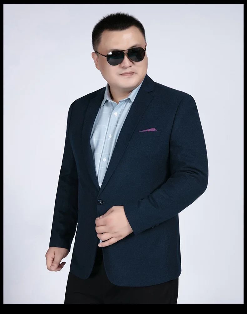 8XL 6XL полосатый блейзер Мужской приталенный Блейзер тонкий Masculino бизнес повседневный мужской Стильный Блейзер сезон весна осень в горошек Полосатый блейзер