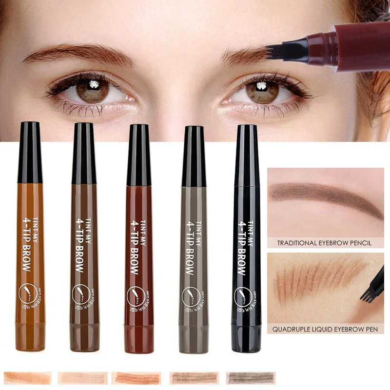 Microblading бровей ручка вилка кончик длительный водонепроницаемый макияж для женщин леди CJ666