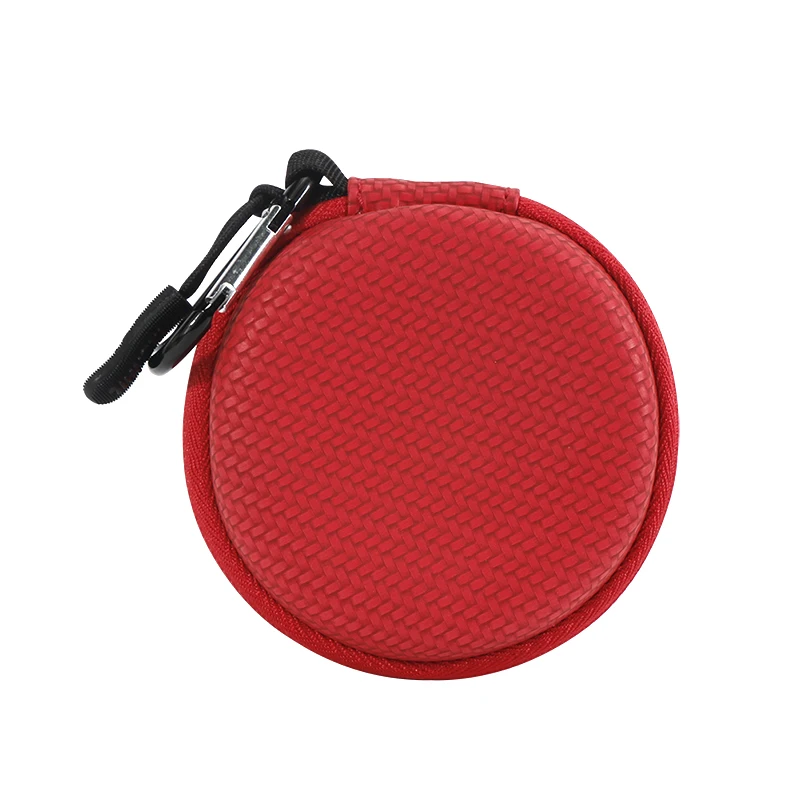 IKSNAIL чехол для наушников на молнии для жестких наушников сумка для Airpods Earpods Bluetooth чехол для наушников цифровые сумки для наушников - Цвет: Красный