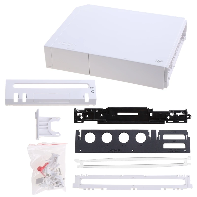 For Wii Full Host Shell Crystal Colors Case Housing Replacement Case