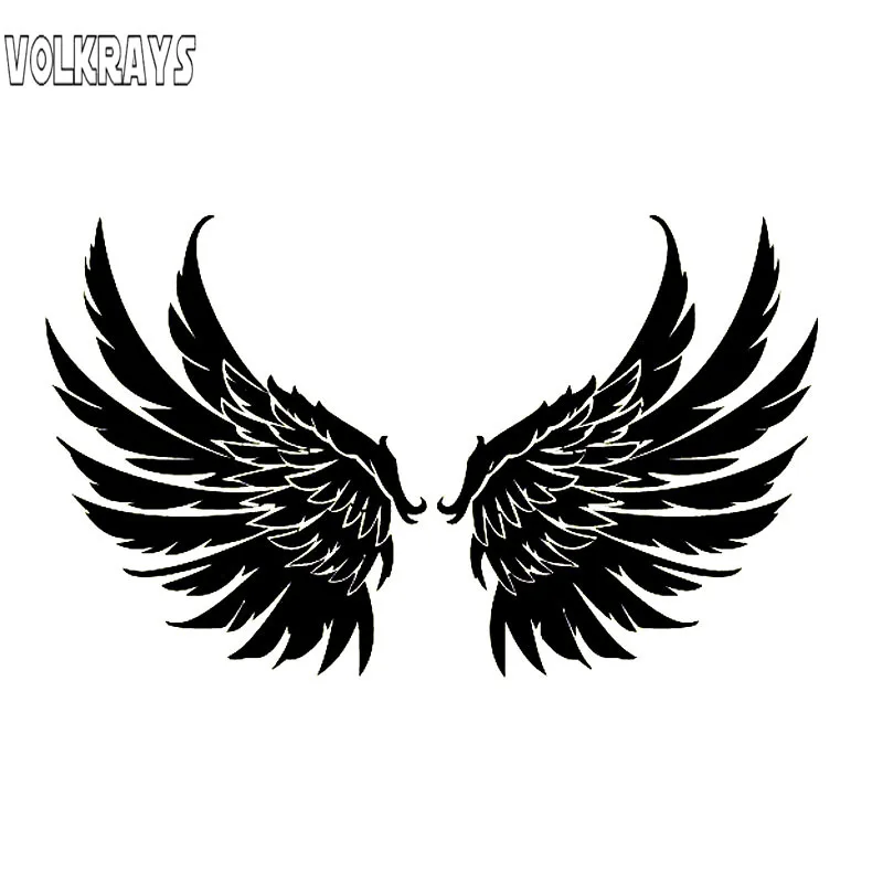 Модная Автомобильная наклейка Volkrays Детские аксессуары ангельские крылья