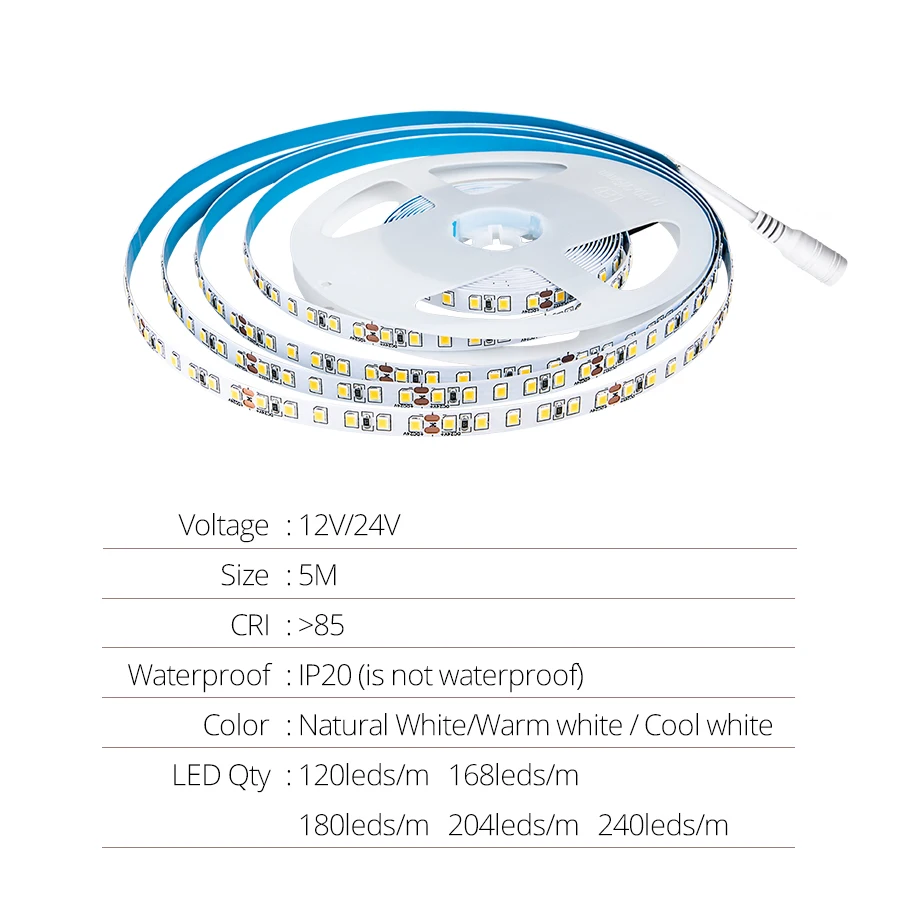 5 м супер яркий 2835 SMD Светодиодные ленты света+ 12V 24V 3A Питание 600/840/900/1020/1200 светодиодный s Диодная лента 4000K 3000K 10000K