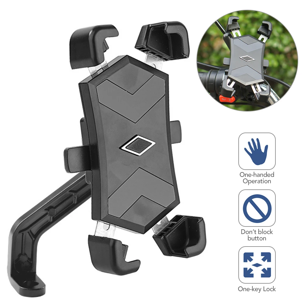 Bicycle Phone Holder Support 360° Rotation Bike Mount Adjustable Mobile Cycling Accessories | Спорт и развлечения