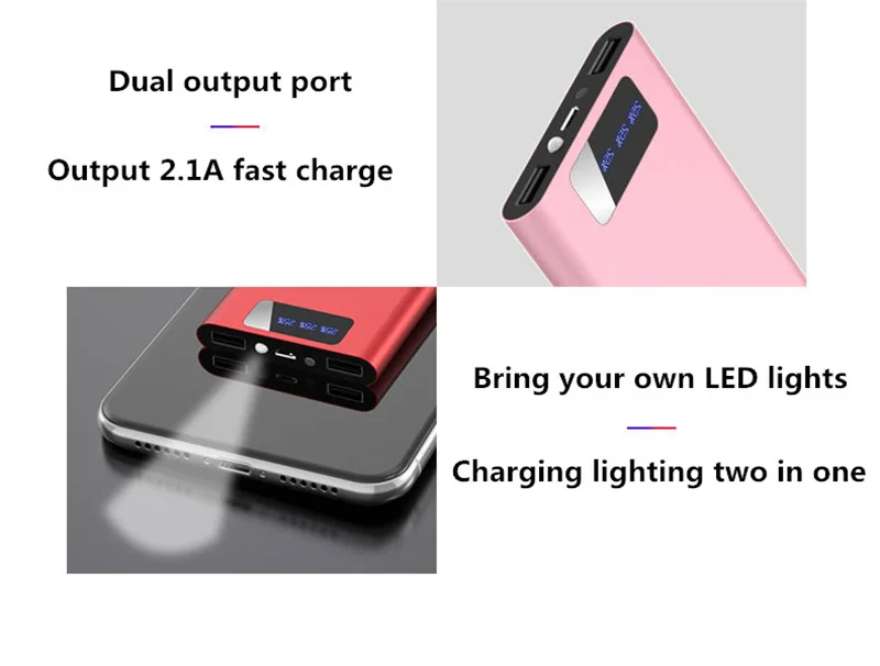 Для iPhone/Xiaomi Mini power Bank 8000 мАч портативное зарядное устройство для телефона для iPhone/samsung/huawei быстрое зарядное устройство Внешняя батарея