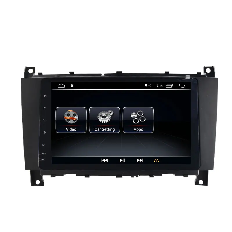 Android 9,0 Авторадио встроенный CarPlay для Mercedes/Benz W203 W209 W219 a-класс A160 c-класс C180 C200 CLK200 Радио стерео блок