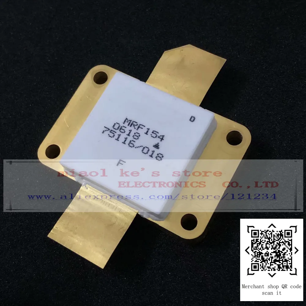 [1 шт.] 100% оригинал: MRF154 mrf154 [ RF Mosfet N-Channel 50V 800mA 2MHz ~ 100MHz 17dB 600W чехол 368-03] | Электронные