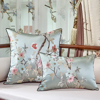 

Jacquard Cushion Cover Decorative Cushions For Living Room Sofa Car Throw Pillow Luxury Pillowcase Vintage Decor Lumbar Pillows