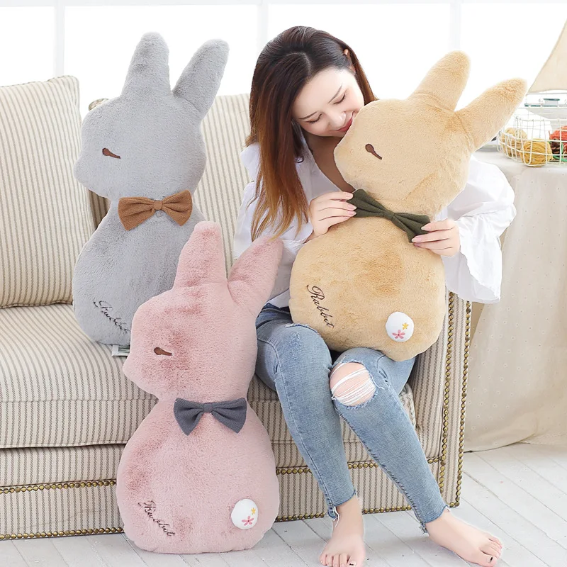 

65cm Rabbit Plush Toy Gray Pink Brown Rabbit Plush Toys Lovely Anime Rabbit Doll Birthday Gift for Children Rabbit doll